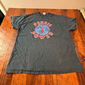 Vintage Gildan Perkis Power I'm Perkisizing Graphic T-Shirt XL Black